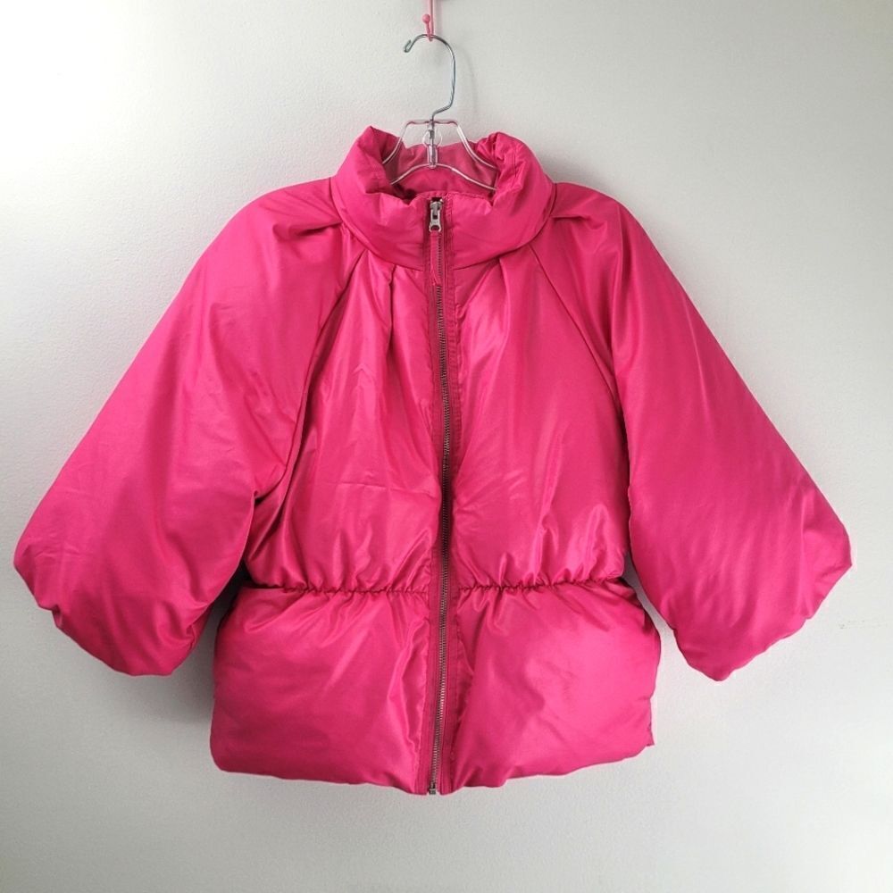 SHE SAID Barbie core puffer coat